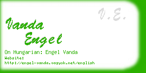 vanda engel business card